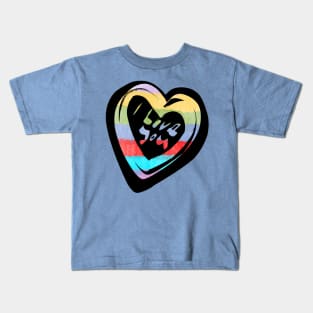 Valentine Cutout Hearts: I Love You Kids T-Shirt